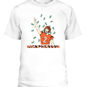 KICKPHERSON SHIRT Evan McPherson Cincinnati Bengals CAPT white front.jpg