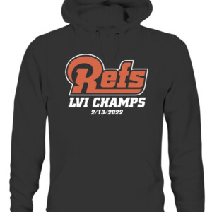 REFS CHAMPS SHIRT Los Angeles Rams 2022 Super Bowl LVI Champions CAUH black front.jpg