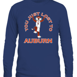 YOU JUST LOST TO AUBURN SHIRT Auburn Tigers CALS navy front.jpg