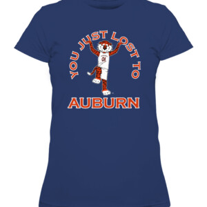 YOU JUST LOST TO AUBURN SHIRT Auburn Tigers CAWTS navy front.jpg