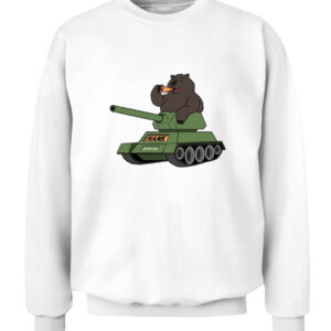 HANK THE TANK SHIRT 500 Pound Bear CACS white front.jpg
