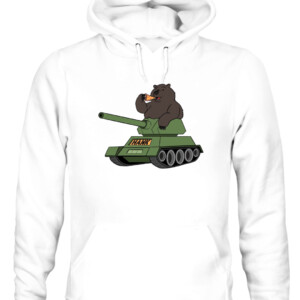 HANK THE TANK SHIRT 500 Pound Bear CAUH white front.jpg