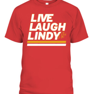 LIVE LAUGH LINDY SHIRT ELIAS LINDHOLM Carolina Hurricanes CABT red front.jpg