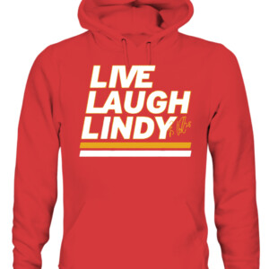 LIVE LAUGH LINDY SHIRT ELIAS LINDHOLM Carolina Hurricanes CAUH red front.jpg