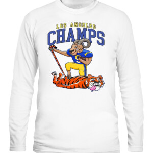 LA CHAMPS II SHIRT Matthew Stafford Los Angeles Rams 2022 Super Bowl LVI Champions CALS white front.jpg