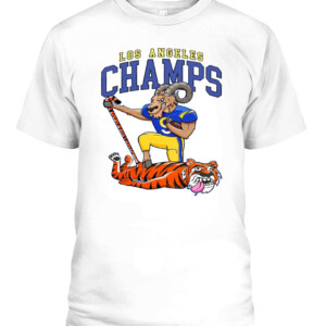 LA CHAMPS II SHIRT Matthew Stafford Los Angeles Rams 2022 Super Bowl LVI Champions CAPT white front.jpg