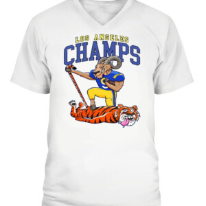 LA CHAMPS II SHIRT Matthew Stafford Los Angeles Rams 2022 Super Bowl LVI Champions CAVN white front.jpg