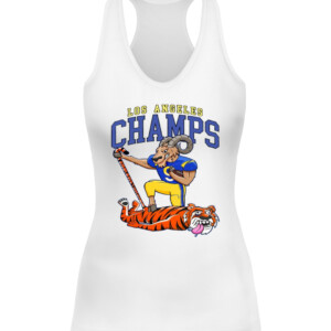 LA CHAMPS II SHIRT Matthew Stafford Los Angeles Rams 2022 Super Bowl LVI Champions CAWT white front.jpg