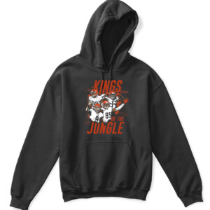 CINCINNATI JUNGLE KINGS SHIRT Ja'Marr Chase Tee Higgins Tyler Boyd JOE BURROW Cincinnati Bengals APKH black front.jpg