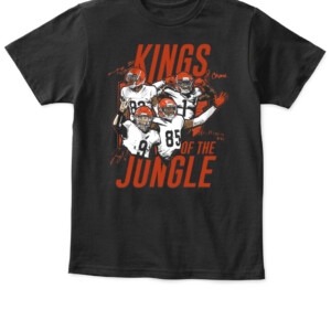 CINCINNATI JUNGLE KINGS SHIRT Ja'Marr Chase Tee Higgins Tyler Boyd JOE BURROW Cincinnati Bengals APKT black front.jpg