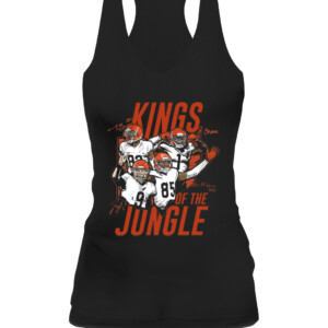 CINCINNATI JUNGLE KINGS SHIRT Ja'Marr Chase Tee Higgins Tyler Boyd JOE BURROW Cincinnati Bengals CAWT black front.jpg