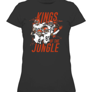 CINCINNATI JUNGLE KINGS SHIRT Ja'Marr Chase Tee Higgins Tyler Boyd JOE BURROW Cincinnati Bengals CAWTS black front.jpg