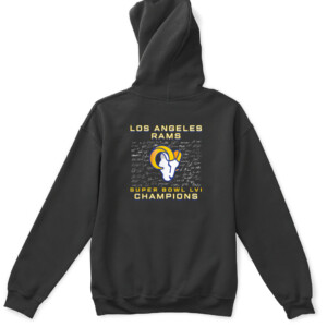 SUPER BOWL LVI CHAMPIONS ROSTER SIGNATURE SHIRT Los Angeles Rams 2022 Super Bowl LVI Champions APKH black back.jpg