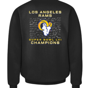 SUPER BOWL LVI CHAMPIONS ROSTER SIGNATURE SHIRT Los Angeles Rams 2022 Super Bowl LVI Champions CACS black back.jpg