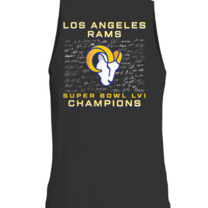 SUPER BOWL LVI CHAMPIONS ROSTER SIGNATURE SHIRT Los Angeles Rams 2022 Super Bowl LVI Champions CATT black back.jpg