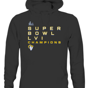 SUPER BOWL LVI CHAMPIONS ROSTER SIGNATURE SHIRT Los Angeles Rams 2022 Super Bowl LVI Champions CAUH black front.jpg