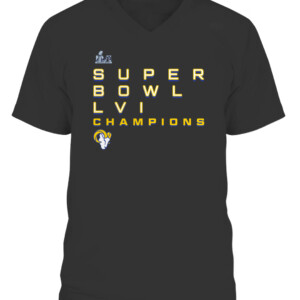 SUPER BOWL LVI CHAMPIONS ROSTER SIGNATURE SHIRT Los Angeles Rams 2022 Super Bowl LVI Champions CAVN black front.jpg
