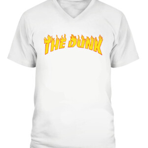 THE DUNK SHIRT THE DUNK IS ON FIRE Wyoming Cowboys Men's Basketball CAVN white front.jpg