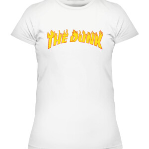 THE DUNK SHIRT THE DUNK IS ON FIRE Wyoming Cowboys Men's Basketball CAWTS white front.jpg