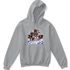 OUR HOUSE 2021 2022 CHAMPS SHIRT Los Angeles Rams 2022 Super Bowl LVI Champions APKH sport grey front.jpg