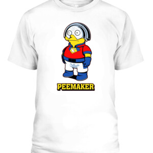 PEEMAKER SHIRT Funny Peacemaker CABT white front.jpg