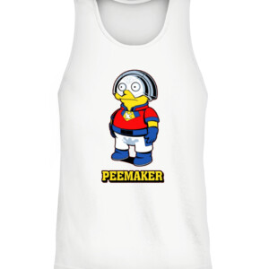 PEEMAKER SHIRT Funny Peacemaker CATT white front.jpg