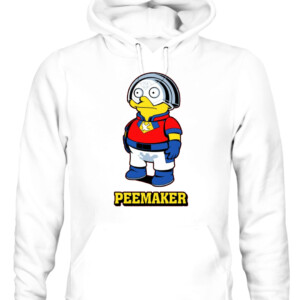 PEEMAKER SHIRT Funny Peacemaker CAUH white front.jpg