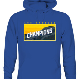 LOS ANGELES CHAMPIONS SIGN SHIRT Los Angeles Rams 2022 Super Bowl LVI Champions CAUH royal front.jpg