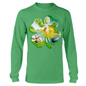 Looney Tunes Tweety Shamrock T Shirt St Patrick's Day Longsleeve