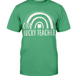One Lucky Teacher St Patrick’s Day Women Green Cute Rainbow T Shirt Shirt