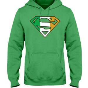 Superman Irish Shield T Shirt St Patrick's Day Hoddie