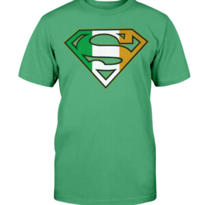 Superman Irish Shield T Shirt St Patrick's Day Shirt