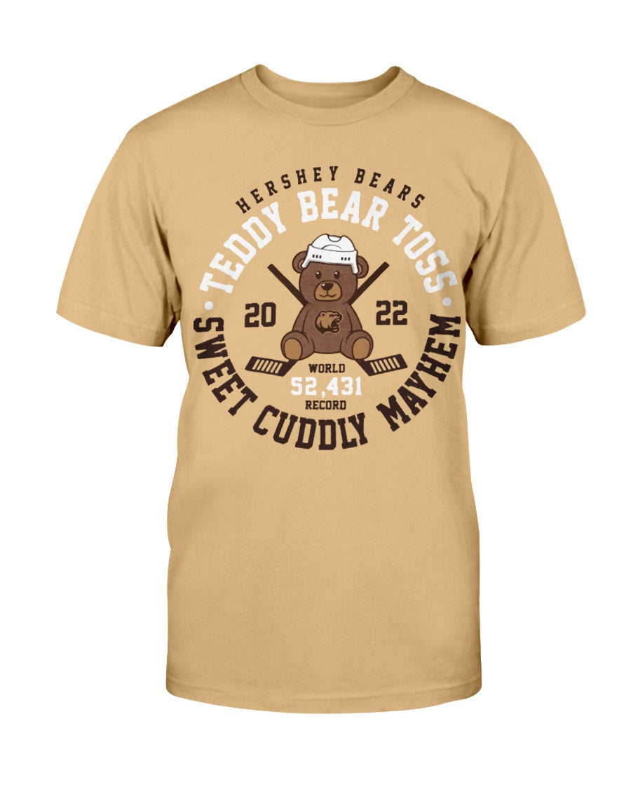 TEDDY BEAR TOSS - SWEET CUDDLY MAYHEM SHIRT Hershey Bears commemorating ...