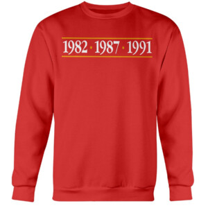 WASHINGTON FOOTBALL GLORY YEARS SHIRT 1982 1987 1991 Washington Commanders Redskins Crewneck
