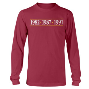 WASHINGTON FOOTBALL GLORY YEARS SHIRT 1982 1987 1991 Washington Commanders Redskins Longsleeve