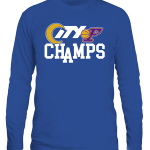 LOS ANGELES CITY OF CHAMPIONS SHIRT Los Angeles Rams & lakers 2022 Super Bowl LVI Champions CALS royal front.jpg