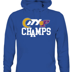 LOS ANGELES CITY OF CHAMPIONS SHIRT Los Angeles Rams & lakers 2022 Super Bowl LVI Champions CAUH royal front.jpg