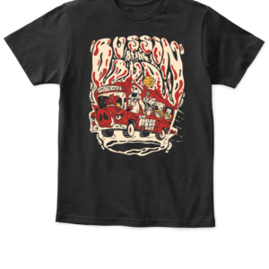 BUSSIN AT THE BUD SHIRT Arkansas Razorbacks Muss Bus APKT black front.jpg