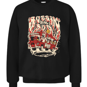BUSSIN AT THE BUD SHIRT Arkansas Razorbacks Muss Bus CACS black front.jpg