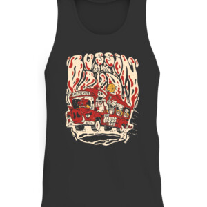 BUSSIN AT THE BUD SHIRT Arkansas Razorbacks Muss Bus CATT black front.jpg