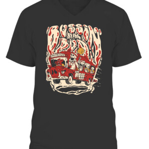 BUSSIN AT THE BUD SHIRT Arkansas Razorbacks Muss Bus CAVN black front.jpg