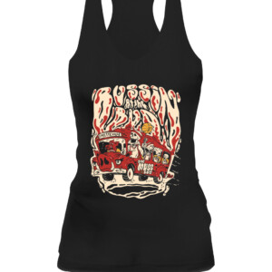 BUSSIN AT THE BUD SHIRT Arkansas Razorbacks Muss Bus CAWT black front.jpg