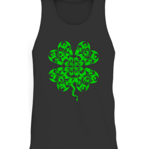 St Patricks Day Dragon Shamrock Clover Irish Shirt CATT black front.jpg