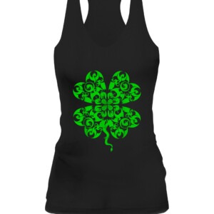 St Patricks Day Dragon Shamrock Clover Irish Shirt CAWT black front.jpg