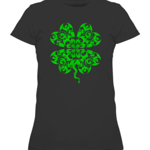 St Patricks Day Dragon Shamrock Clover Irish Shirt CAWTS black front.jpg