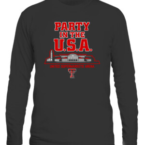 PARTY IN THE USA SHIRT Texas Tech Red Raiders CALS black front.jpg