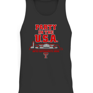 PARTY IN THE USA SHIRT Texas Tech Red Raiders CATT black front.jpg
