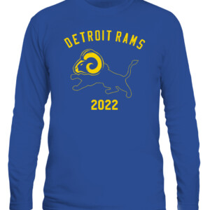 DETROIT RAMS SHIRT Matthew Stafford Los Angeles Rams Detroit Lions SuperBowl 2022 CALS royal front.jpg