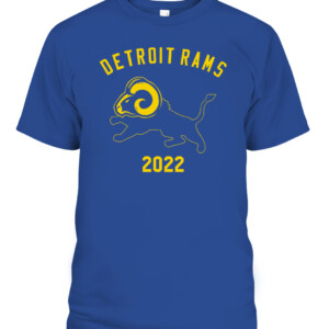 DETROIT RAMS SHIRT Matthew Stafford Los Angeles Rams Detroit Lions SuperBowl 2022 CAPT royal front.jpg