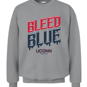 BLEED BLUE SHIRT Connecticut Huskies CACS sport grey front.jpg